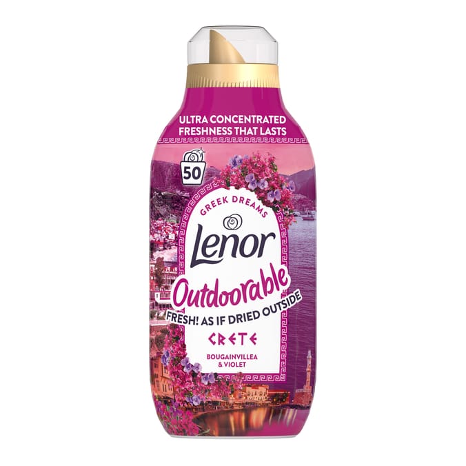 Lenor Outdoorable Fabric Softener 50 Washes - Crete Bougainvillea & Violet