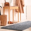 Home Collections Washable Shaggy Runner - Grey