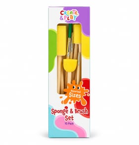 Create & Play Brush & Sponge Set 10PK