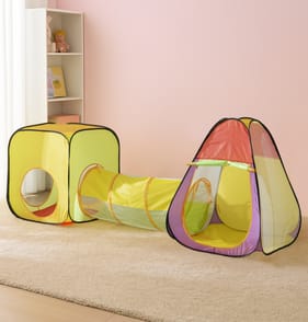 Liberty House Toys Kids Colourful Kids Play Tent & Tunnel Set 100 Colourful Balls