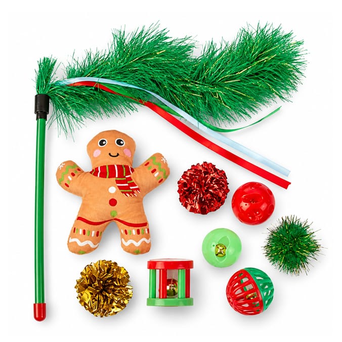 Martha's Cat Toy Christmas Stocking Set