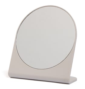 Bath Round Mirror - Beige