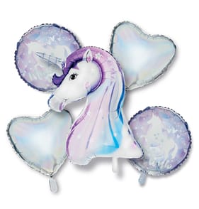 Lets Party Foil Balloon Unicorn Bouquet