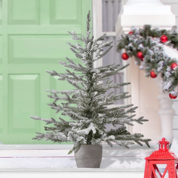 Festive Feeling - Potted Christmas Tree 3ft - Snowy