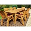 Charles Taylor 8 Seat Rectangular Table Set With Parasol