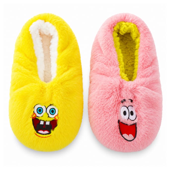 Spongebob Squarepants Adults Footsie Slippers