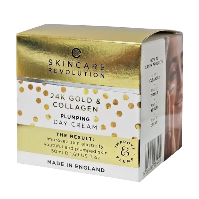 Revolution 24k Gold & Collagen Plumping Day Cream 50ml