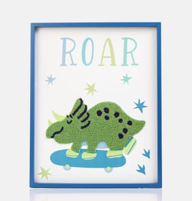 The Kids Edit Dino Tufted Wall Art - Roar