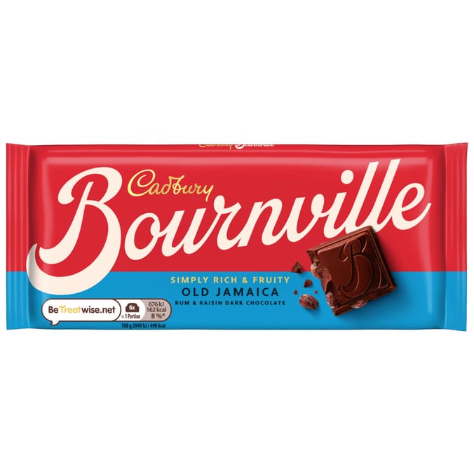 Cadbury Bournville Old Jamaican Chocolate Bar 100g