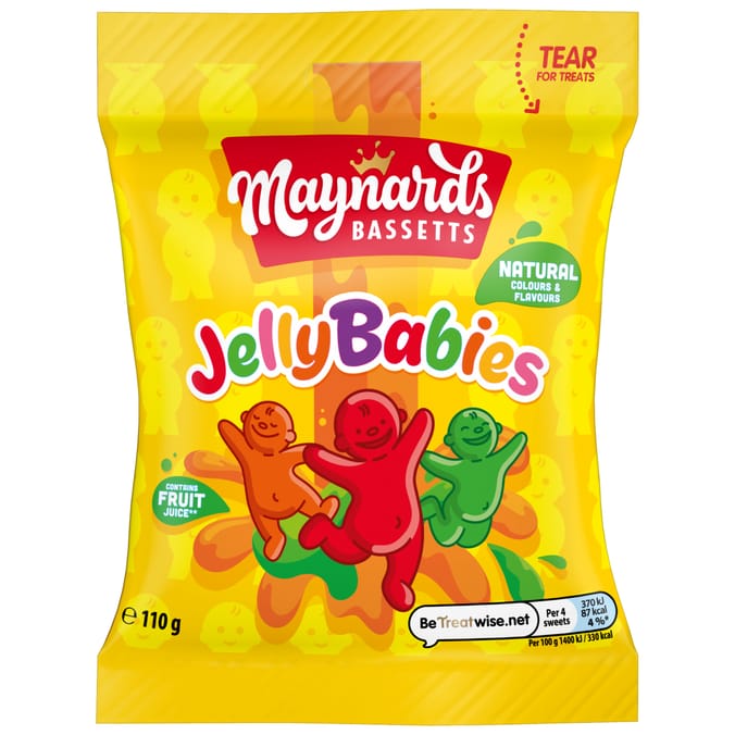 Maynards Bassetts Jelly Babies Candy 110g