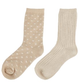 Originals Ladies Soft Sock 2 Pack - Mocha