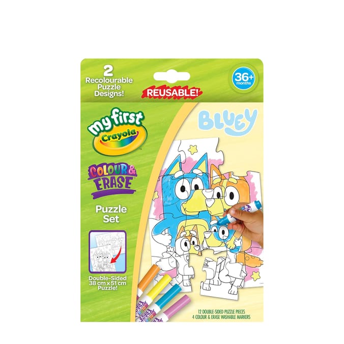 Crayola My First Colour & Erase Set - Bluey