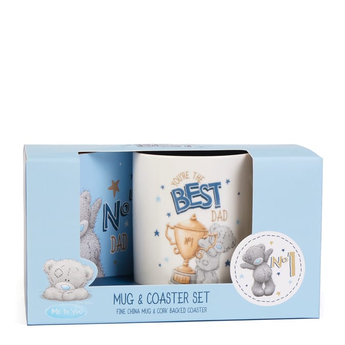 Me To You Mug & Coaster Set - Best Dad In The World