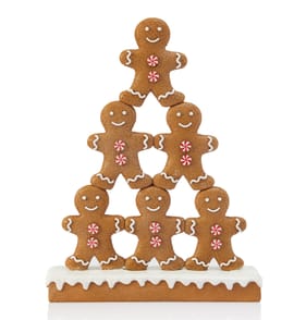 Winter Charm Gingerbread Stack Ornament