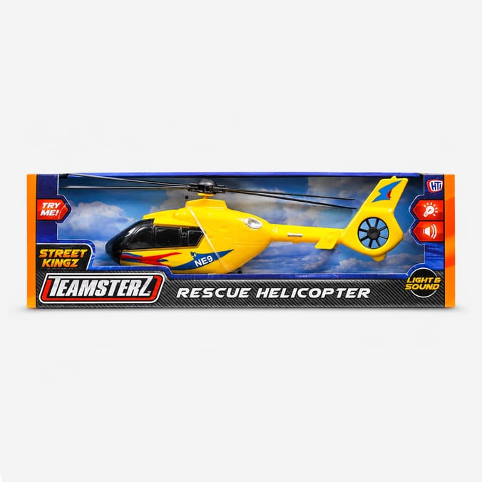 Teamsterz Street Kingz Rescue Helicopter - Yellow