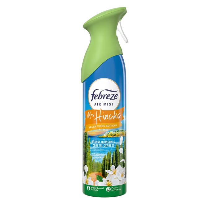Febreze Mrs Hinch Vacay Vibes Air Freshener 185ml - Orange Blossom & Coastal Cypress