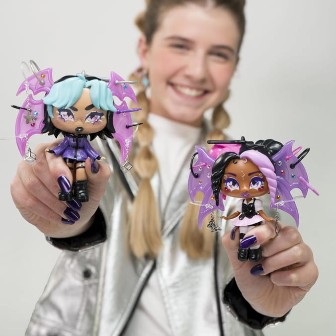 Fiercelings Deluxe Fashion Doll Keychain - Neon Bash 
