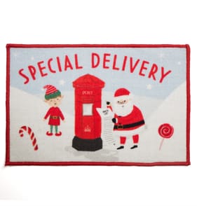 Festive Feeling Washable Printed Door Mat - Special Delivery