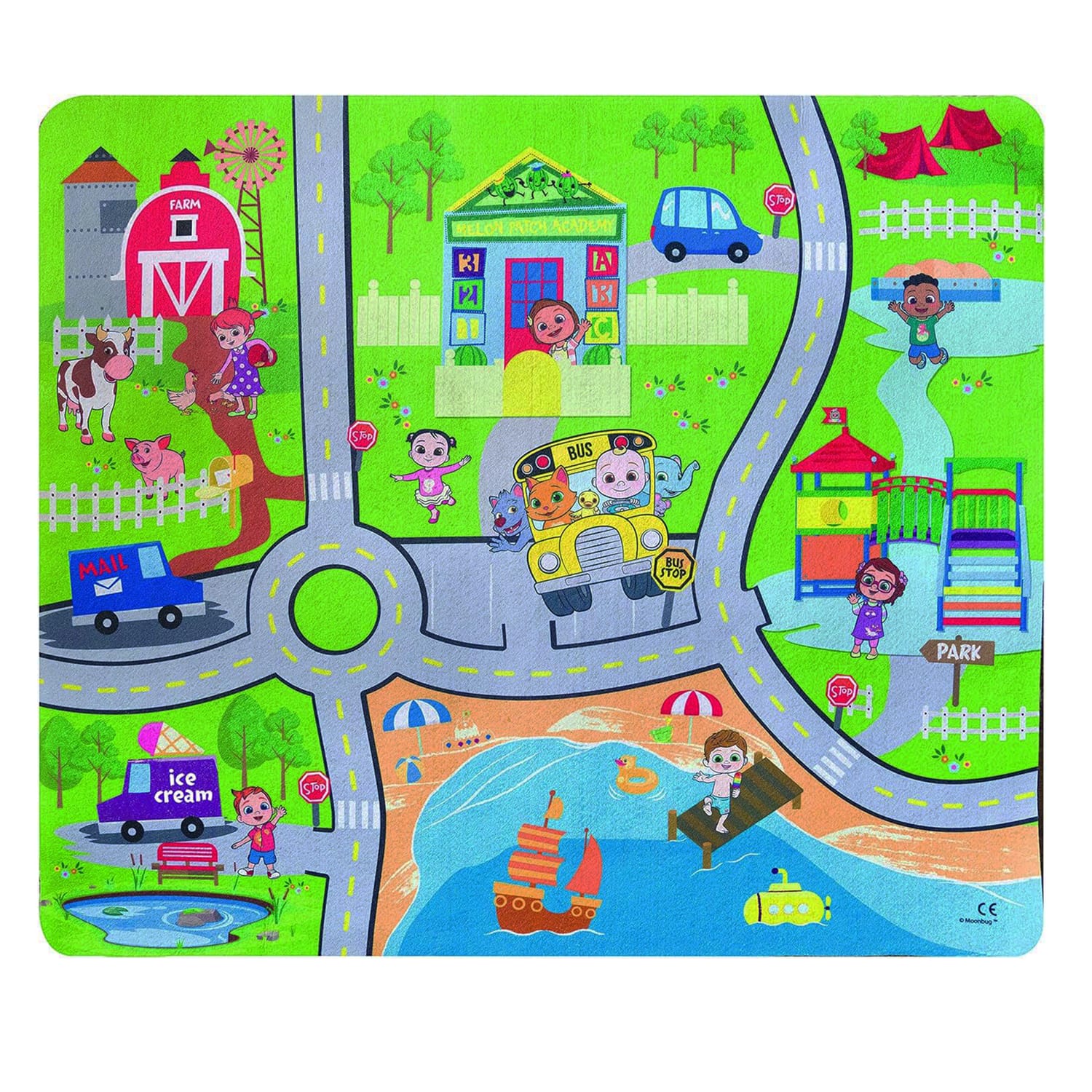 CoComelon Felt Playmat Set | Home Bargains