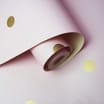 Dotty Wallpaper 12604 - Pink/Gold 