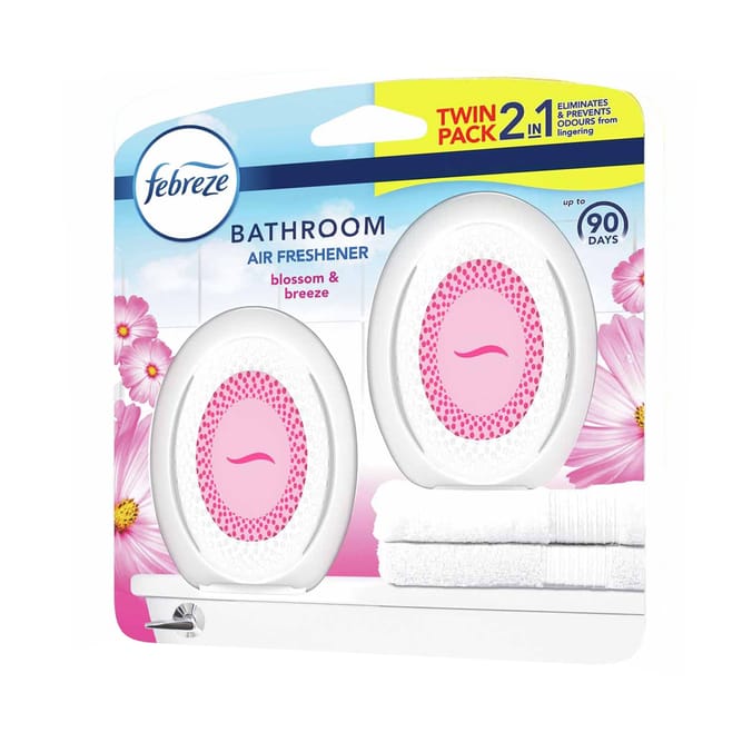 Febreze Bathroom Air Freshener Twin Pack - Blossom & Breeze