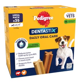 Pedigree Dentastix Daily Dental Chews Small Dog Treat 35s