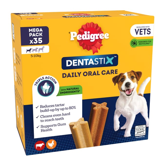 Pedigree Dentastix Daily Dental Chews Small Dog Treat 35s