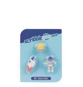 Scribble Pop Shop 3D Erasers - Space