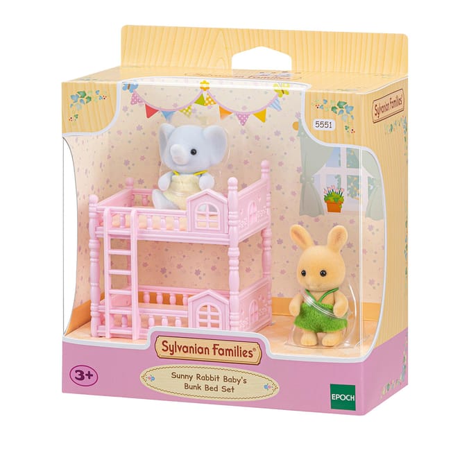 Sylvanian Families Sunny Rabbit Bunk Bed Set