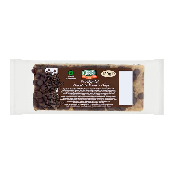 Flapjax Chocolate Flavour Chips Flapjack 120g 30x