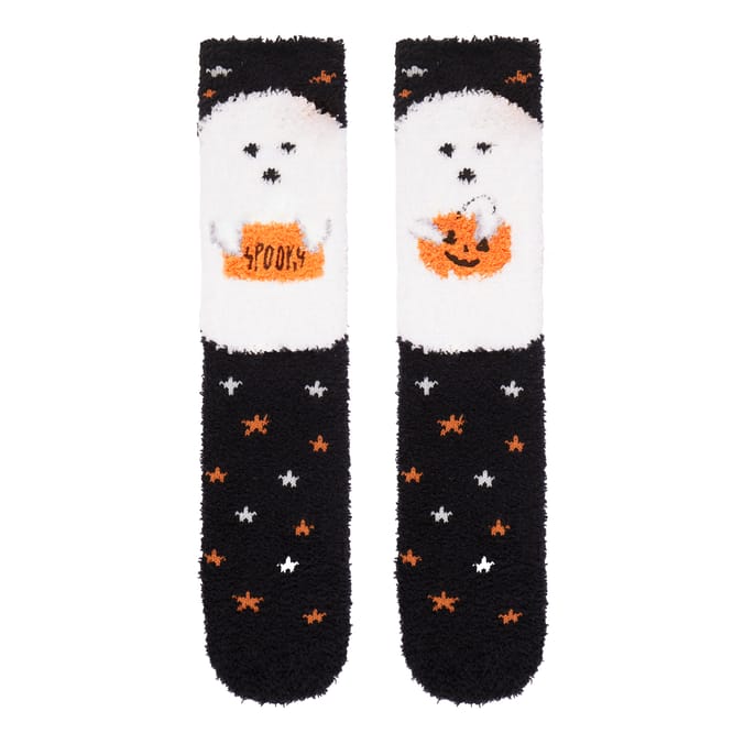 Hallow Scream By Originals Ghost Cosy Socks - Size 8-11
