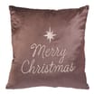Winter Luxe Merry Christmas Velvet Cushion