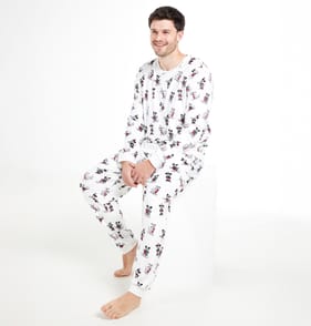Mens Minnie & Mickey Pyjamas