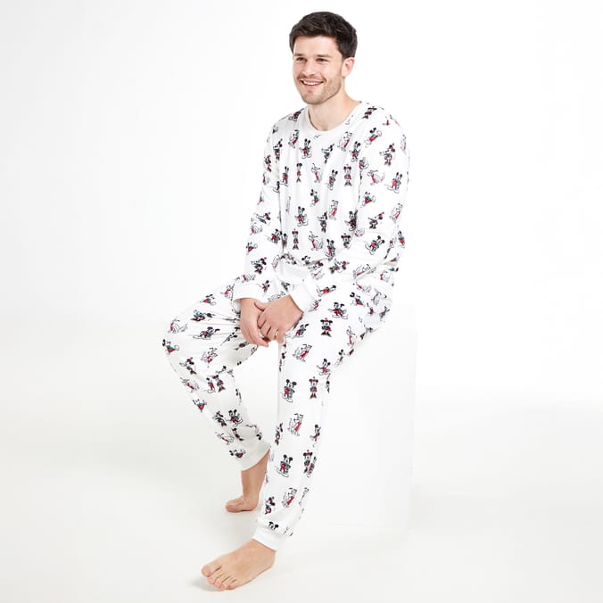 Mens Minnie & Mickey Pyjamas