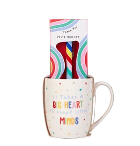 Thank You Teacher Mug & Pen Set - Big Heart