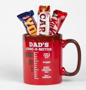 Giant Chocolate Filled Mug Set - Dad's Choc-O-Meter