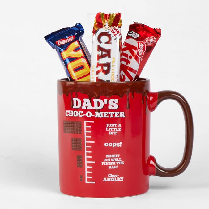 Giant Chocolate Filled Mug Set - Dad's Choc-O-Meter