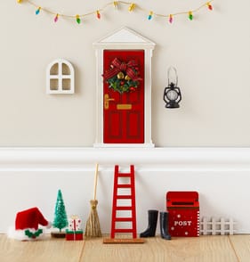 Made By Elves Craft Decoration Set - Red