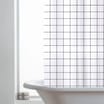 Shower Curtain With Hooks - Checked