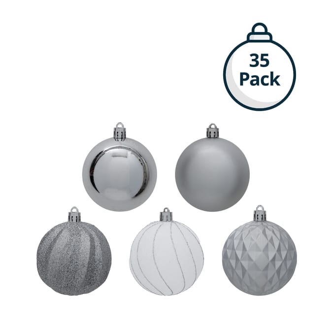 Festive Feeling 7cm Baubles 35 Pack