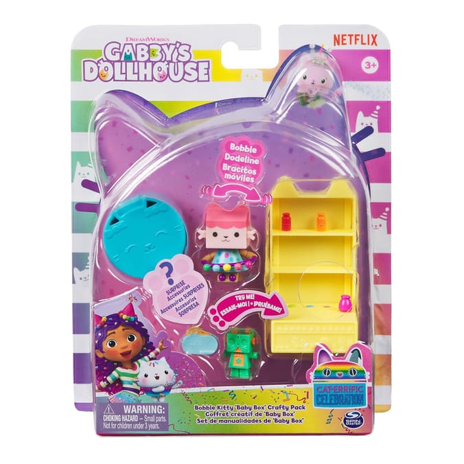 Gabby's Dollhouse Bobble Kitty 'Baby Box' Crafty Pack