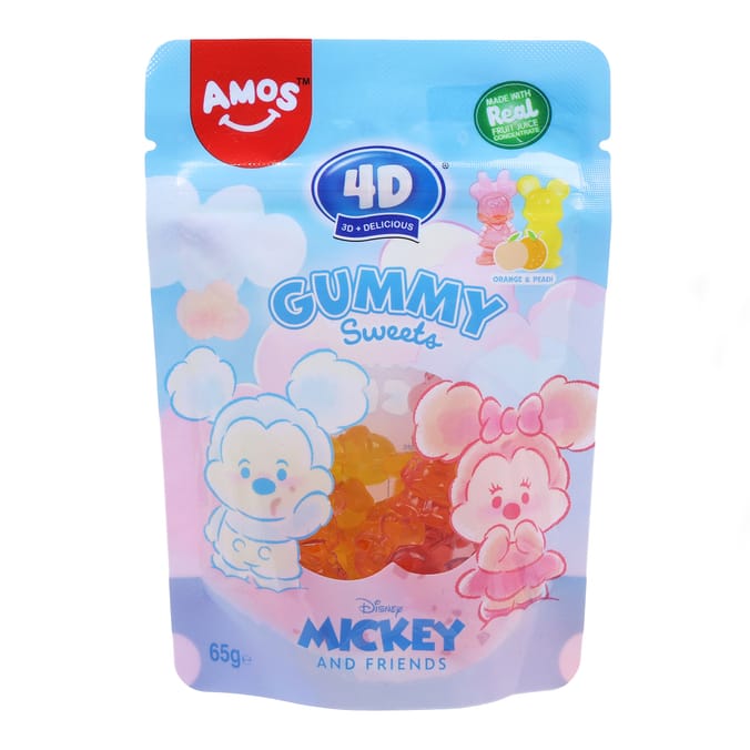 Amos 4D Gummy Sweets 65g - Disney Mickey and Friends