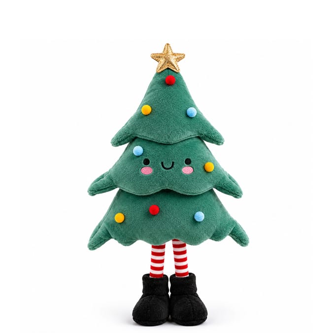 Sleigh Bells Standing Plush Tree