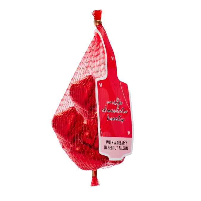 Valentines Milk Chocolate With Hazelnut Filling Hearts