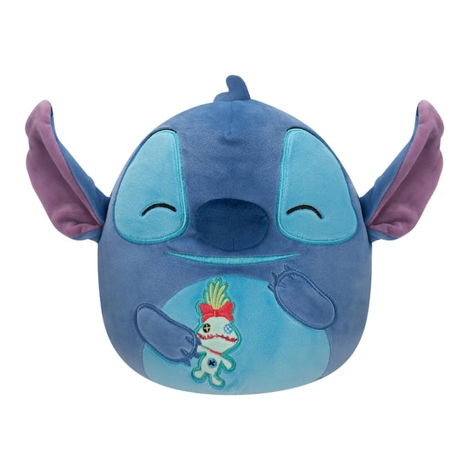Squishmallows Disney Stitch Plush with Scrump 20.5cm