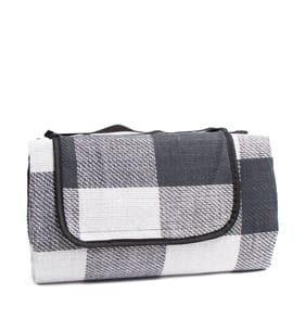 Lakescape Check Deluxe Picnic Blanket - Grey