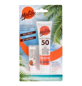 Malibu Face Cream - SPF50 40ml & Lipcare Balm 5ml  - SPF30