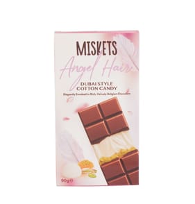 Miskets Angel Hair Dubai Style Cotton Candy Chocolate Bar 90g