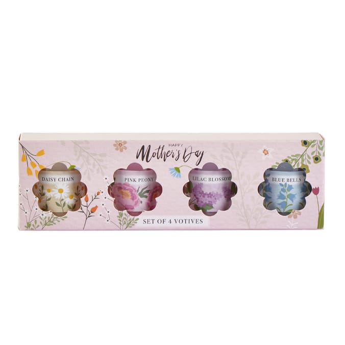  Happy Mother's Day Set Of 4 Votive 