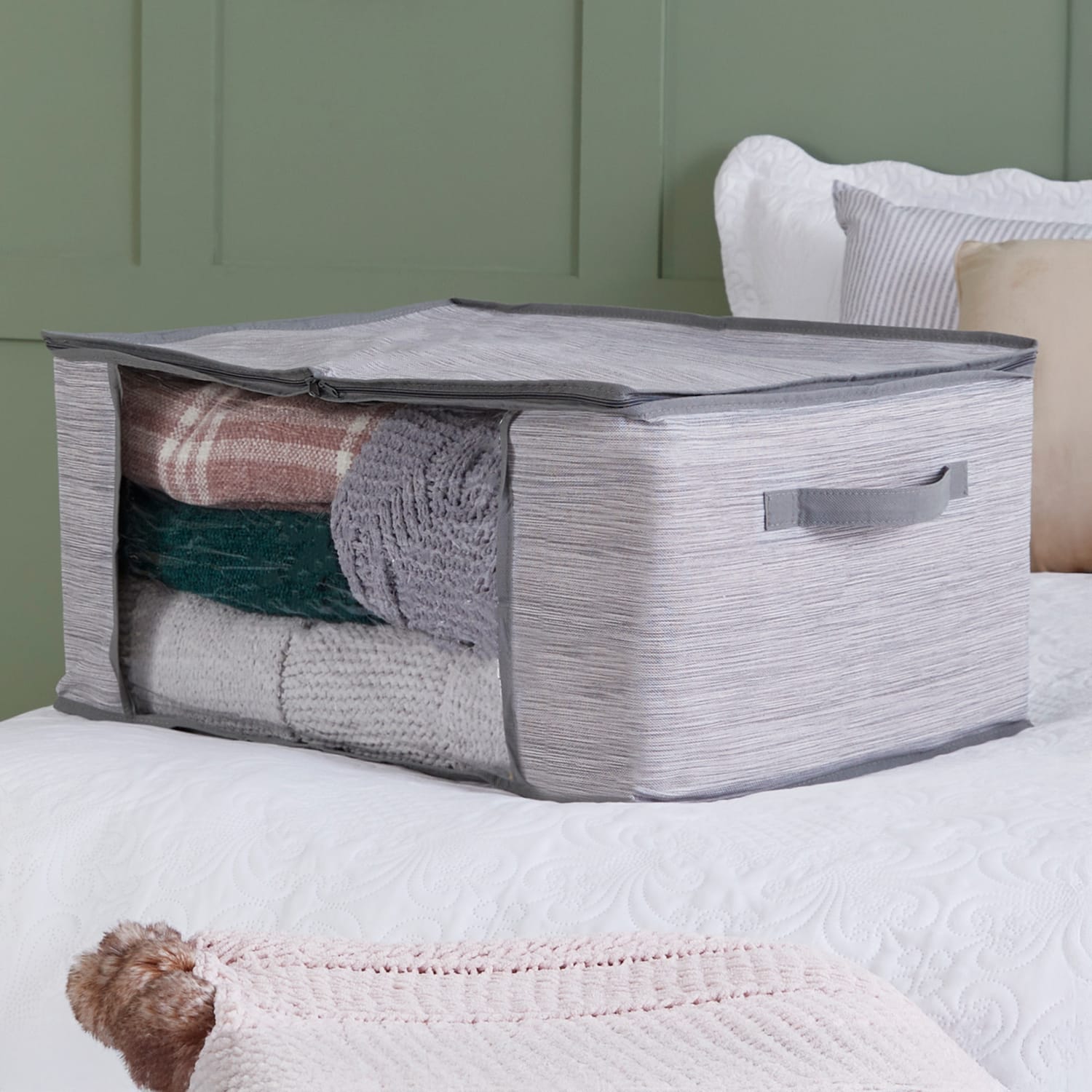 Home Solutions Fabric Zip Storage Bag | Home Bargains
